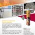A poster featuring ALSEAL Fire Retardant Silicone Sealant. The design includes product images and text detailing the features and applications of the sealant, emphasizing its fire-rated capabilities for various construction joints. The poster showcases the product availability in matte grey and matte black colors, with specifications on its compliance with building standards and recommended uses.