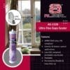 A promotional advertisement for uPVC ALSEAL Window AS-1120 Ultra Flex Gaps Sealer, highlighting features such as ASTM C920 compliance, suitability for exterior and interior applications, low VOC compliance, paintability, and easy clean-up. The image includes the product bottle and some descriptive text.
