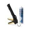 A caulking gun with a tube of ALSEAL AS-1000 Gaps Sealer.
